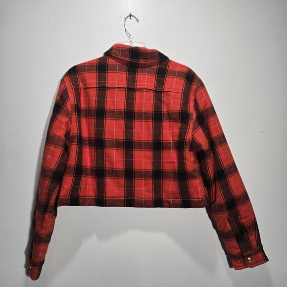 NEW J. Crew Cropped Fall Jacket Plaid Check S - Picture 3 of 11